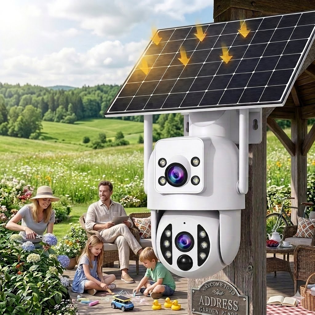 Smart 4K Ultra-HD Solar-Powered Wireless Security Camera