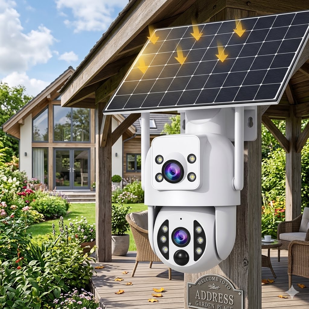 Smart 4K Ultra-HD Solar-Powered Wireless Security Camera