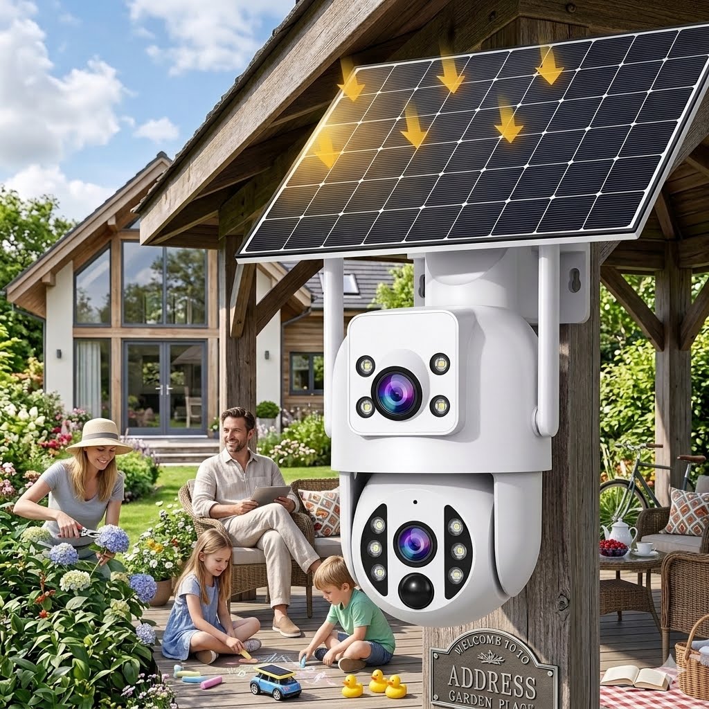 Smart 4K Ultra-HD Solar-Powered Wireless Security Camera