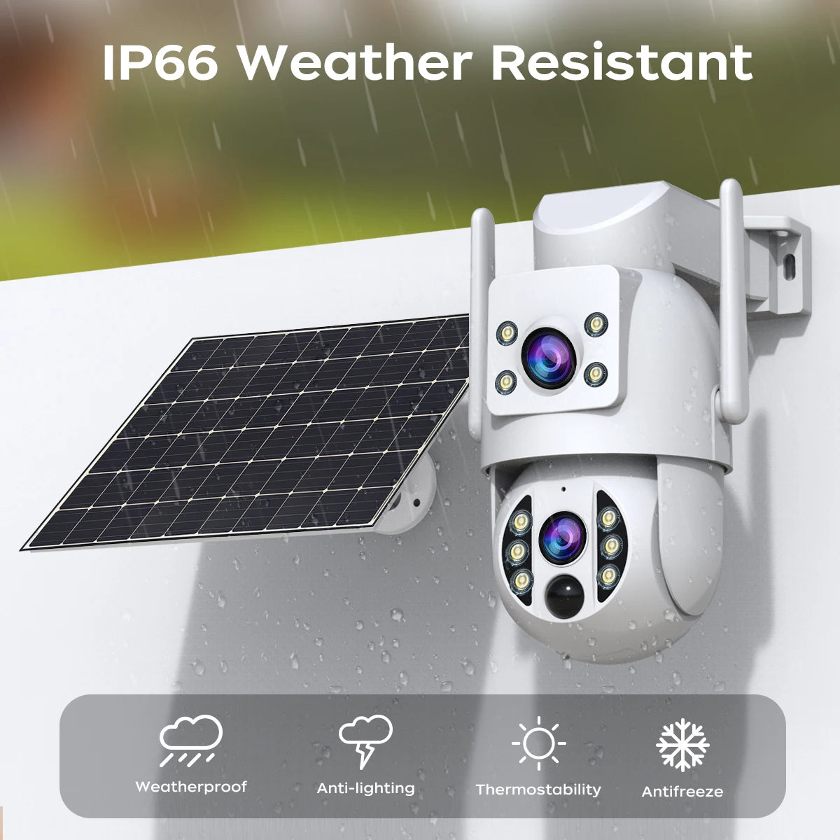 Smart 4K Ultra-HD Solar-Powered Wireless Security Camera