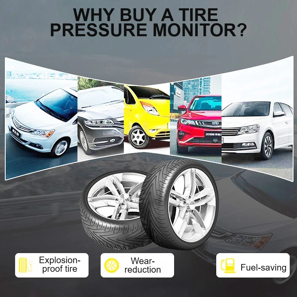 Eco-Friendly Premium Solar Power Tyre Pressure Monitor
