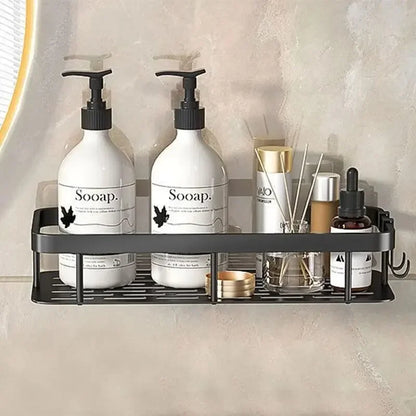 Premium Modern Matte Black Bathroom Shelves