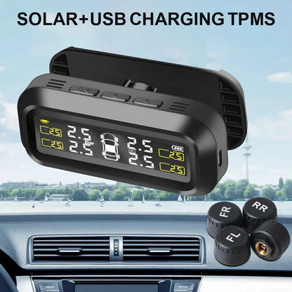 Eco-Friendly Premium Solar Power Tyre Pressure Monitor