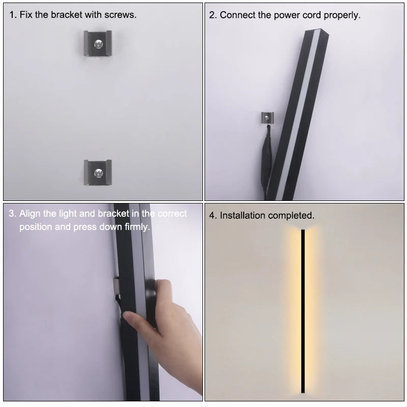 Sleek Energy Efficient Outdoor LED Wall Lamp