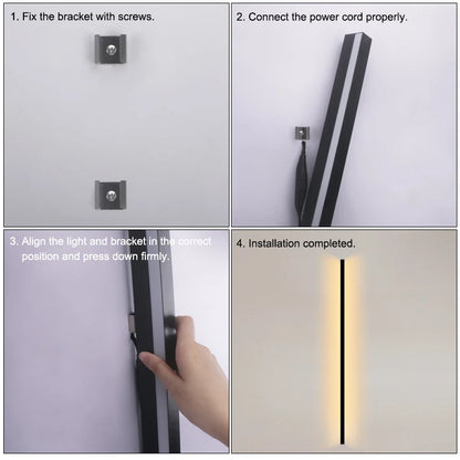 Sleek Energy Efficient Outdoor LED Wall Lamp