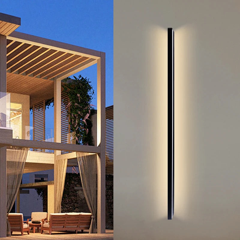 Sleek Energy Efficient Outdoor LED Wall Lamp
