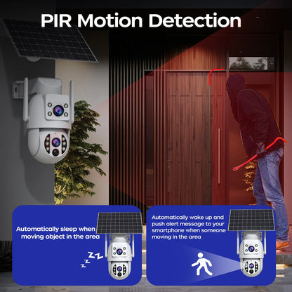 Smart 4K Ultra-HD Solar-Powered Wireless Security Camera