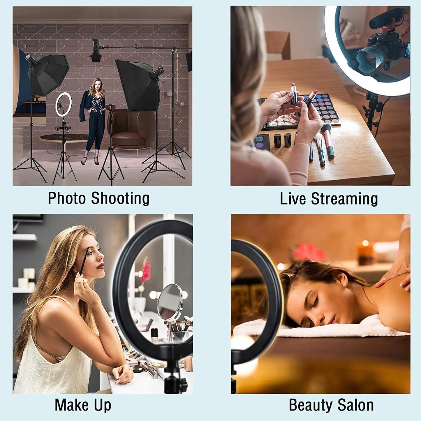 Stylish Fully Adjustable Selfie Ring Light