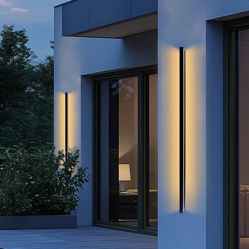 Sleek Energy Efficient Outdoor LED Wall Lamp