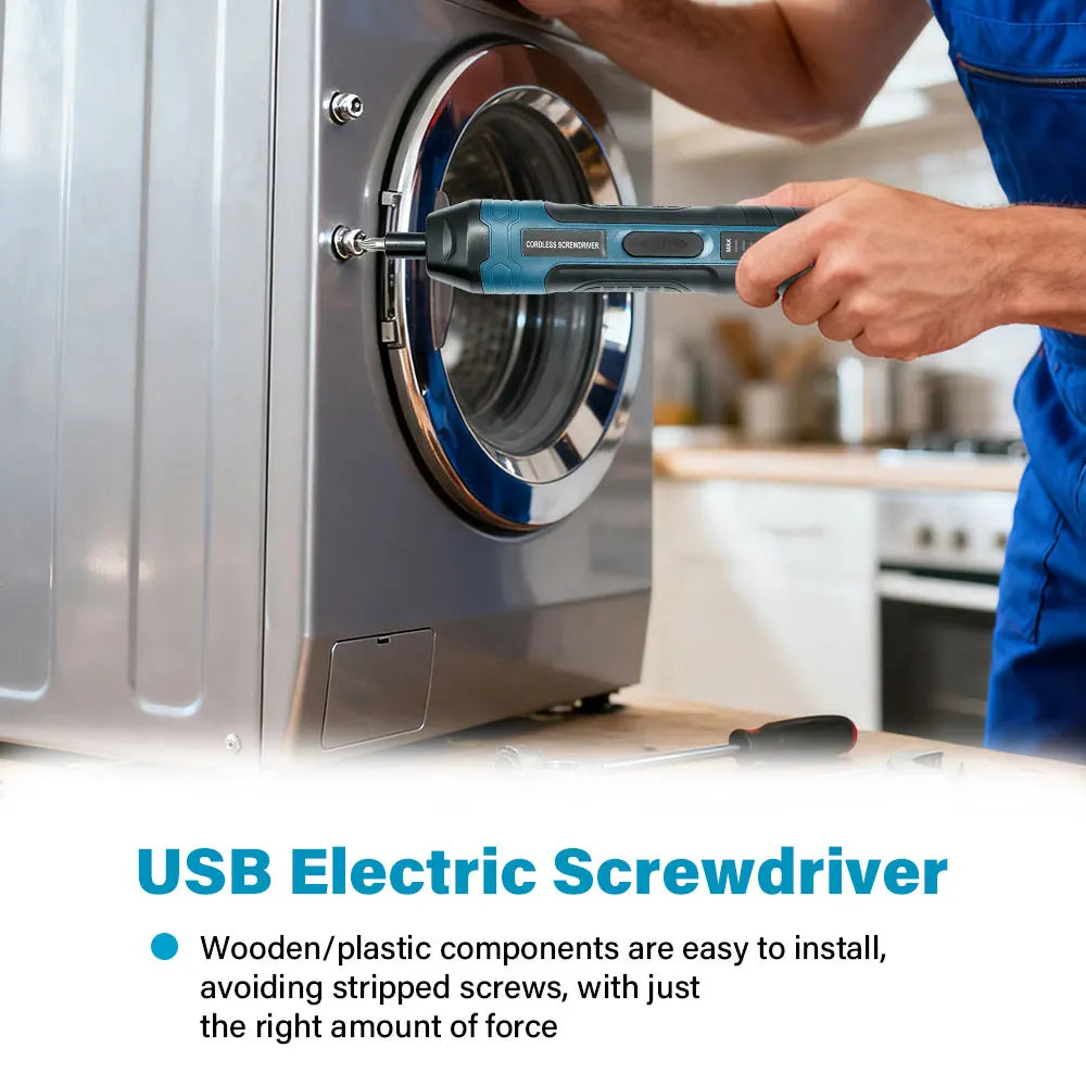 Premium Ergonomic Rechargeable Cordless Electric Screwdriver Set