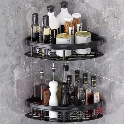 Premium Modern Matte Black Bathroom Shelves
