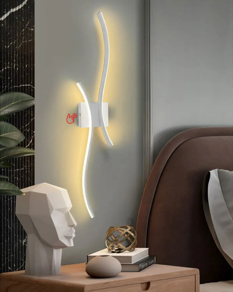 Elegant Designer Wireless Rechargeable Wall Sconce