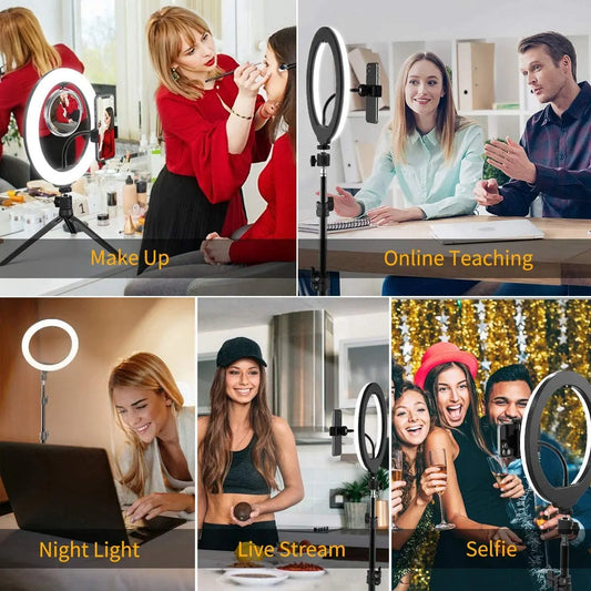 Stylish Fully Adjustable Selfie Ring Light