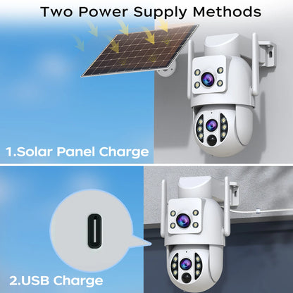 Smart 4K Ultra-HD Solar-Powered Wireless Security Camera