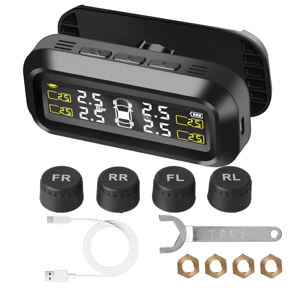 Eco-Friendly Premium Solar Power Tyre Pressure Monitor