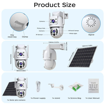 Smart 4K Ultra-HD Solar-Powered Wireless Security Camera